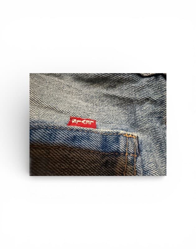 Levi's 501 Button Fly Distressed Jeans - Thumbnail 6