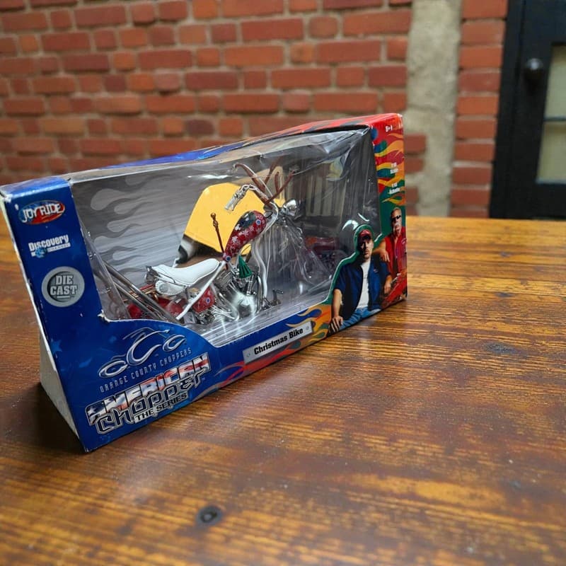 American Chopper OCC Christmas Bike Diecast Y2K Discovery Channel - Image 1