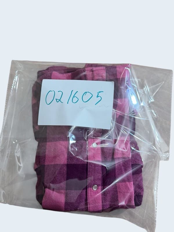 Wrangler Women's Pink and Purple Buffalo Plaid Pearl Snap Western Flannel Shirt - Thumbnail 5