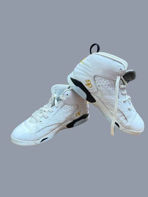 Nike Air Jordan Jumpman MVP White Yellow Ochre PS DZ5578-107 Size 3Y - Image 1