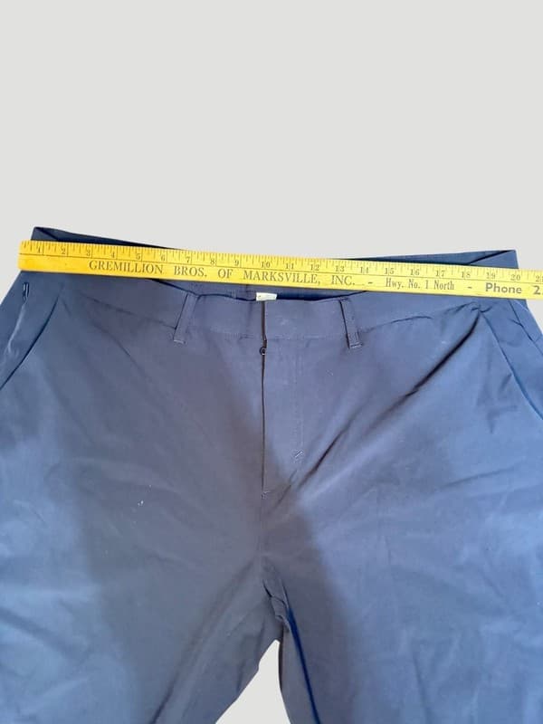 Fabletics Men's The Don Trouser Classic Fit Blue Performance Pants 42x34 - Thumbnail 4