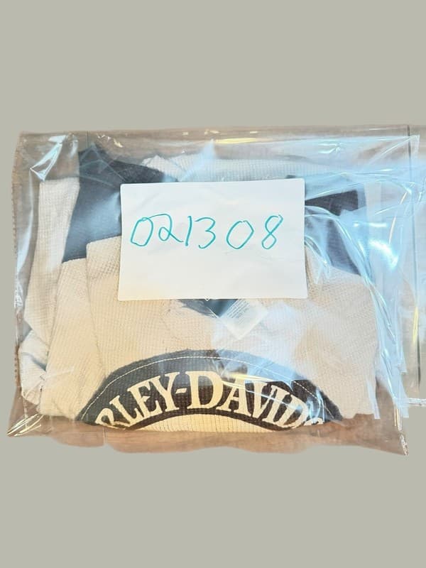 Harley-Davidson Willie G Skull Raglan Waffle Knit Thermal Shirt 2XL - Thumbnail 8