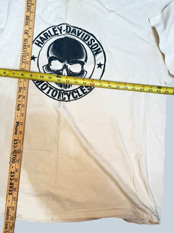 Vintage Harley-Davidson Old Glory Laurel MD Willie G Skull Graphic T-Shirt 2XL - Thumbnail 8