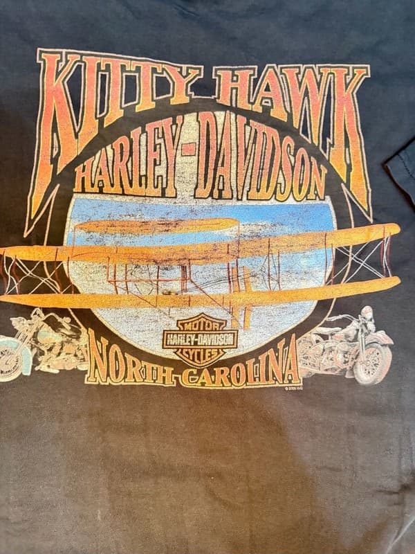 Vntg 2008 Harley-Davidson Kitty Hawk North Carolina Tribal Graphic T-Shirt 2XL - Thumbnail 4