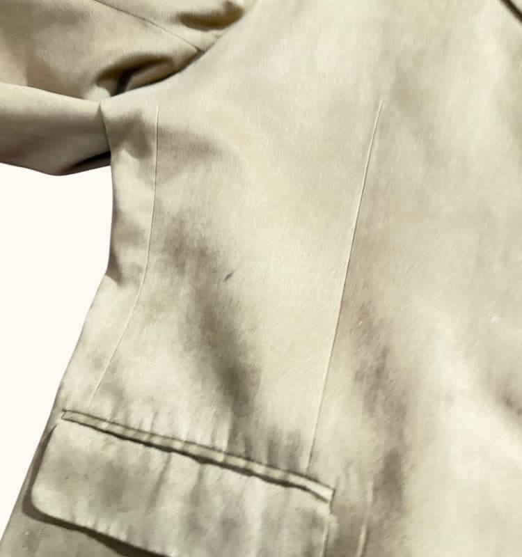 Chaps Men's Tan Faux Suede Two-Button Blazer with Paisley Lining - Thumbnail 8