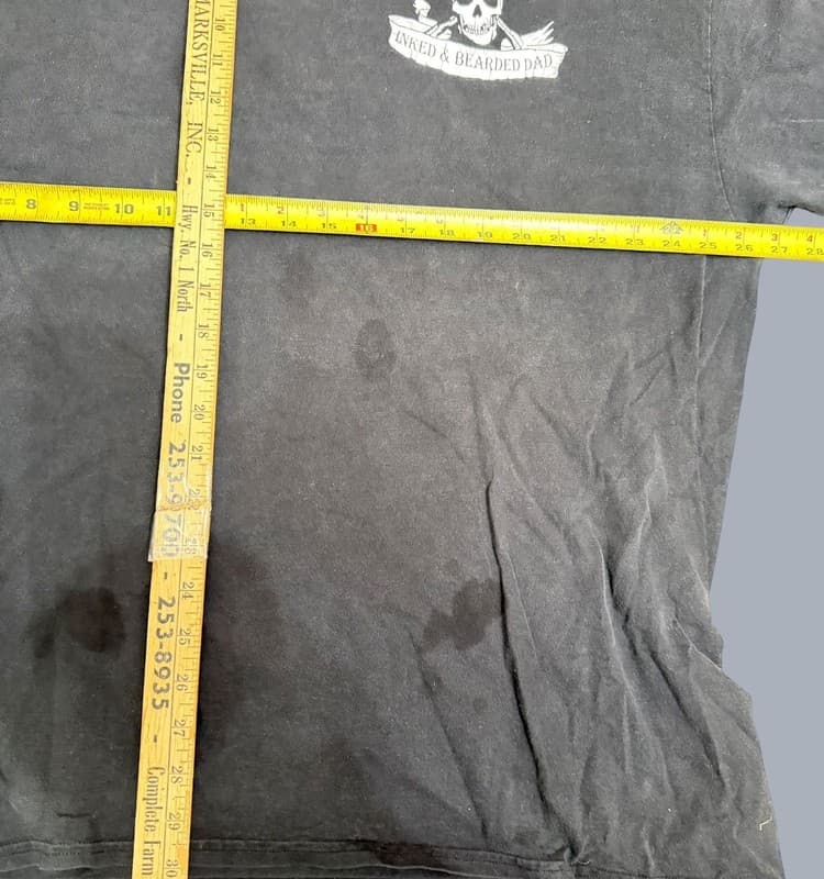 Vintage Inked & Bearded Dad Graphic T-Shirt Beast Official Title - Thumbnail 6