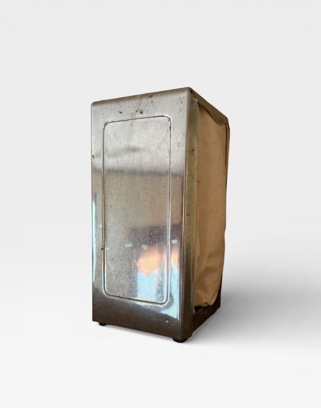 Vintage Hynap Chrome Napkin Dispenser Tabletop Diner Restaurant Retro 1950s - Image 1