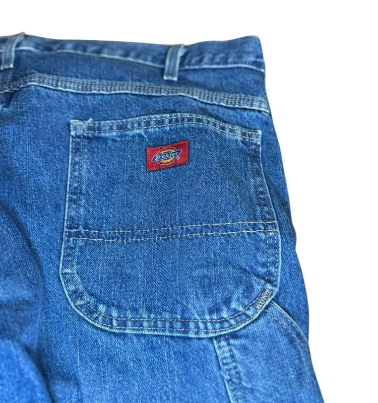 Dickies W316AAB Carpenter Jeans Men’s 36W x 29L Blue Denim Workwear - Thumbnail 3