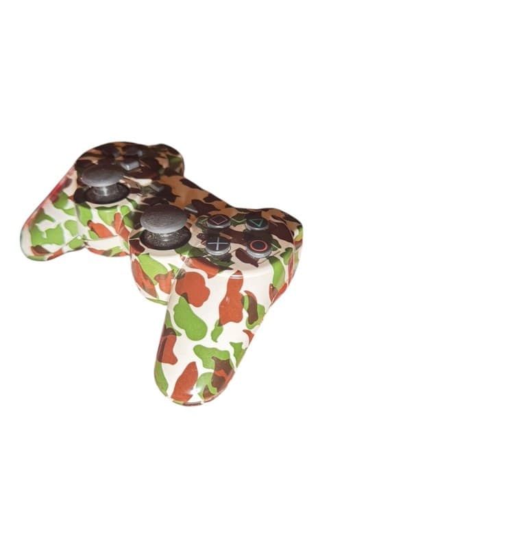 Generic Wireless P3 Bluetooth Dualshock III Controller - Green/Woodland Camo - Thumbnail 4