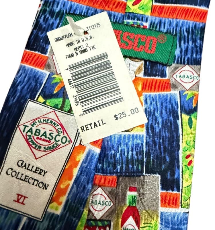 Tabasco Gallery Collection VI Pepper Harvest Silk Necktie - Thumbnail 6
