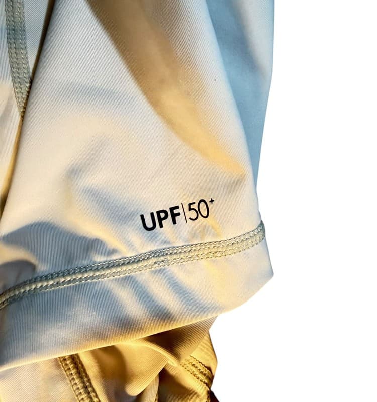 Hurley Men's Short Sleeve Rash Guard, Light Grey/Orange, Size XL — UPF 50+ - Thumbnail 4