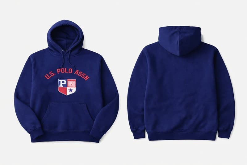 U.S. Polo Assn. Navy Blue Hoodie Sweatshirt - Men’s XXL - Thumbnail 2