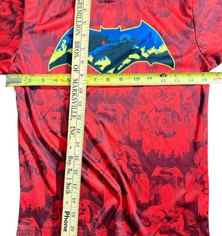 Batman v Superman: Dawn of Justice Boys Athletic T-Shirt Red Size L (10/12) - Thumbnail 4