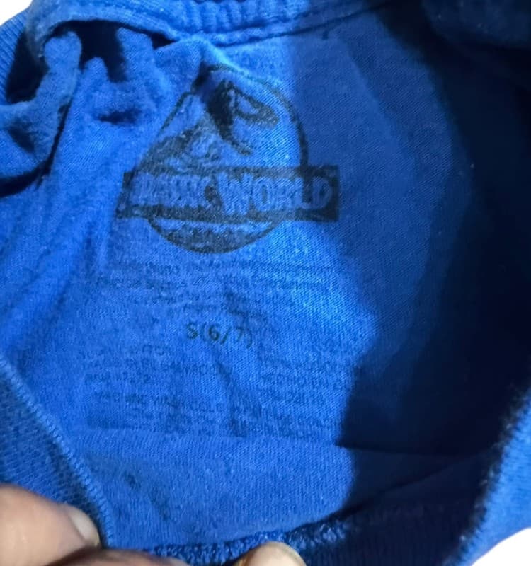 Jurassic World Boys T-Rex Graphic Blue T-Shirt Size S (6/7) - Thumbnail 2