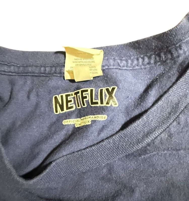 Netflix Stranger Things Surfer Boy Pizza Van Sunset Graphic T-Shirt 2XL - Thumbnail 3