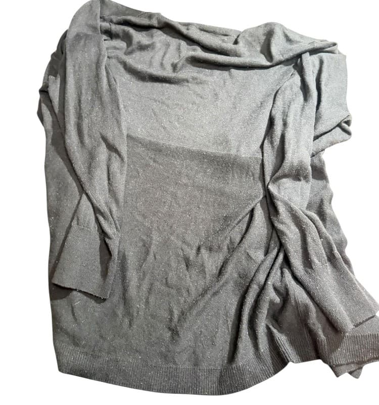 Women’s Liz Claiborne Black Open Front Cardigan Size 2X - Thumbnail 4