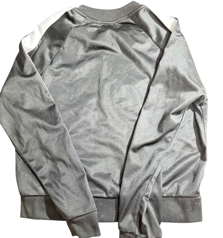 Derek Heart Black Zip Up Jacket Small White Stripe Athleisure - Thumbnail 2