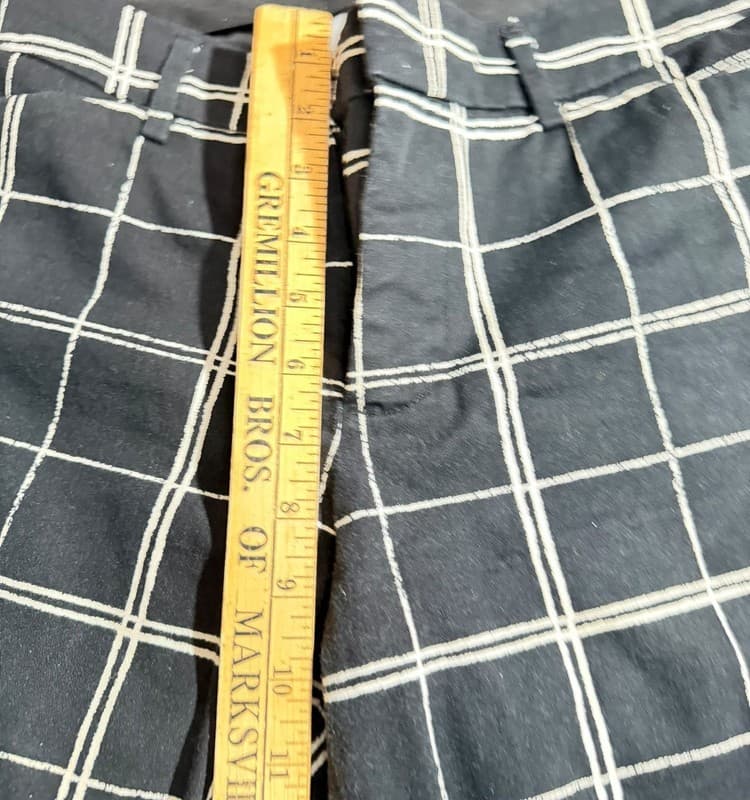 Stylus Black White Plaid Dress Pants Women’s 8 Ankle Straight Leg - Thumbnail 6