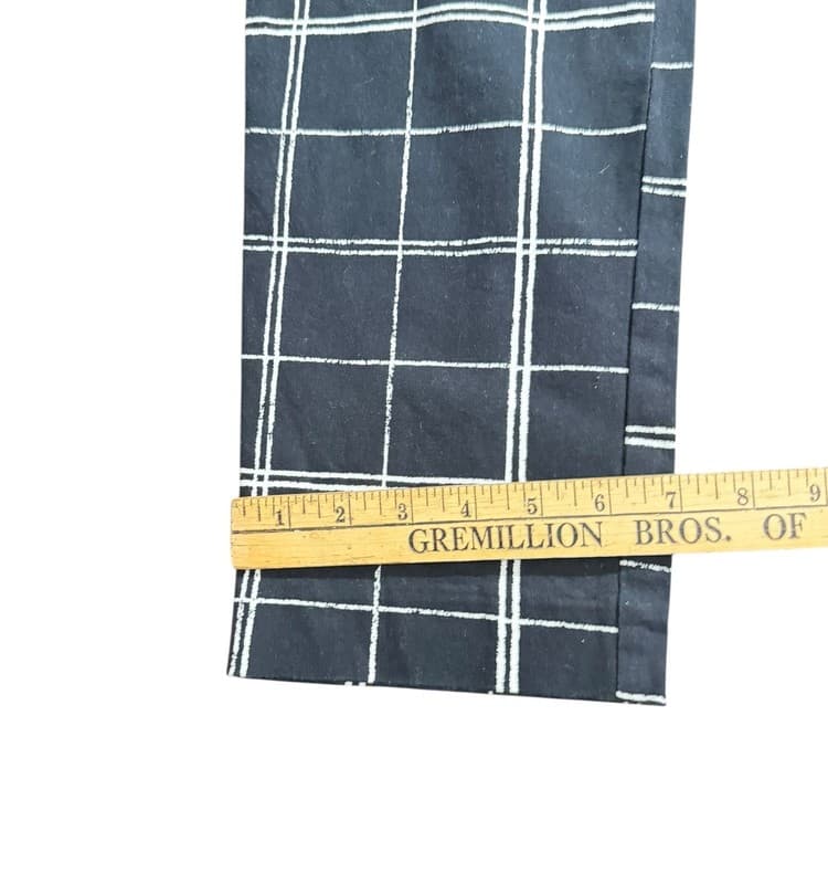 Stylus Black White Plaid Dress Pants Women’s 8 Ankle Straight Leg - Thumbnail 8
