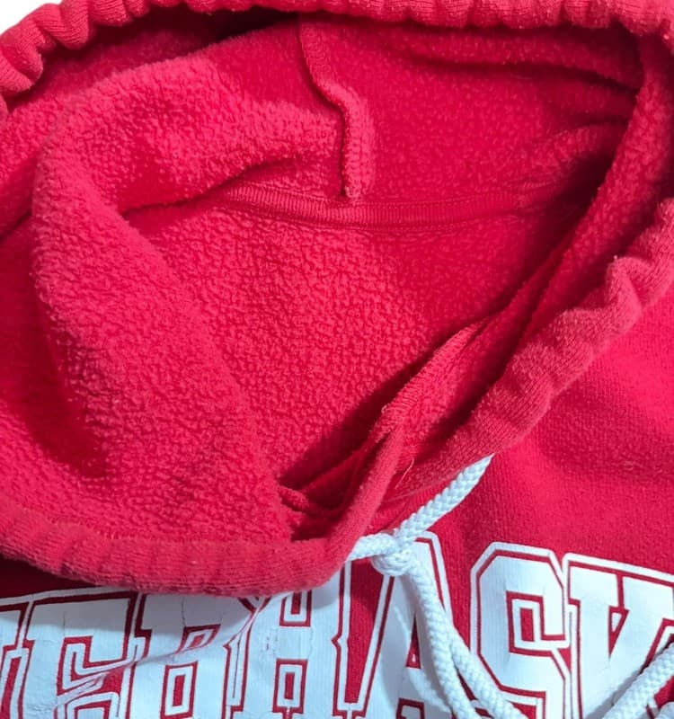 Nebraska Cornhuskers Red Pullover Hoodie Fleece Lined College Sweatshirt - Thumbnail 3