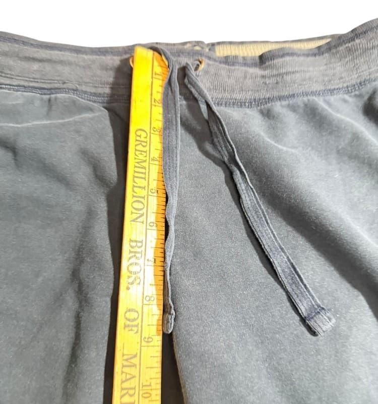 Green Tea Womens Lounge Pants Black Drawstring Straight Leg Size M - Thumbnail 6