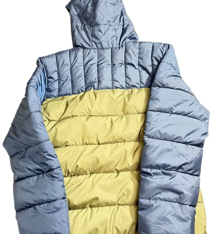 Wonder Nation Youth XXL 18 Puffer Jacket Hooded Olive Blue WB48305 - Thumbnail 2