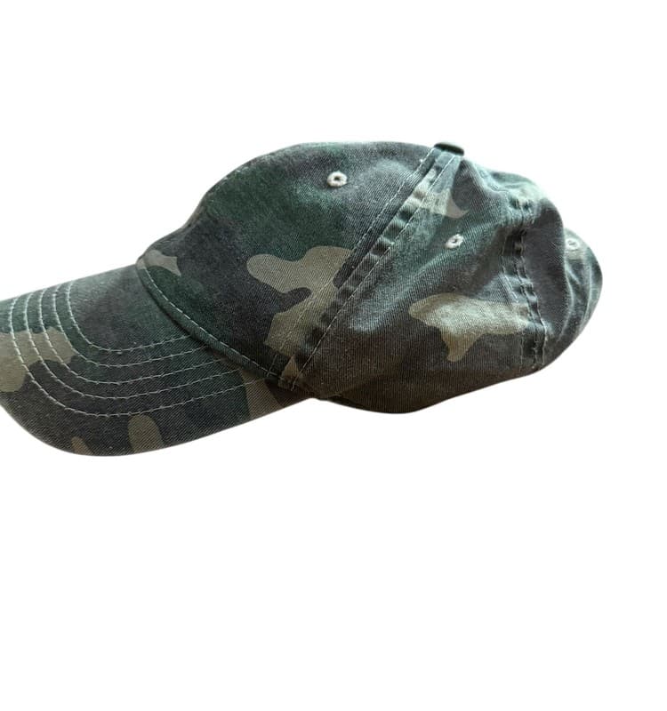 Camouflage Dad Hat Baseball Cap OSFM Adjustable Strapback - Thumbnail 2