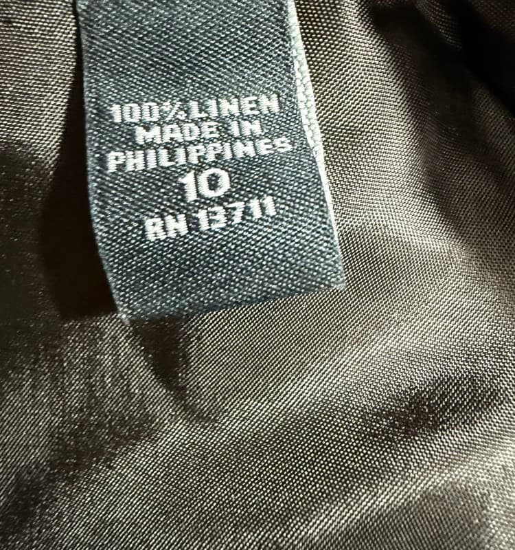 Valerie Stevens 100% Linen Jacket Women’s Size 10 Belted Utility Coat - Thumbnail 4