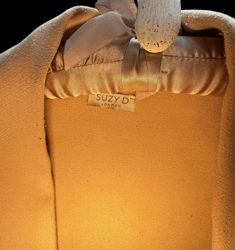 Suzy D London Cream Open Front Longline Cardigan Tie Back Pockets - Thumbnail 3