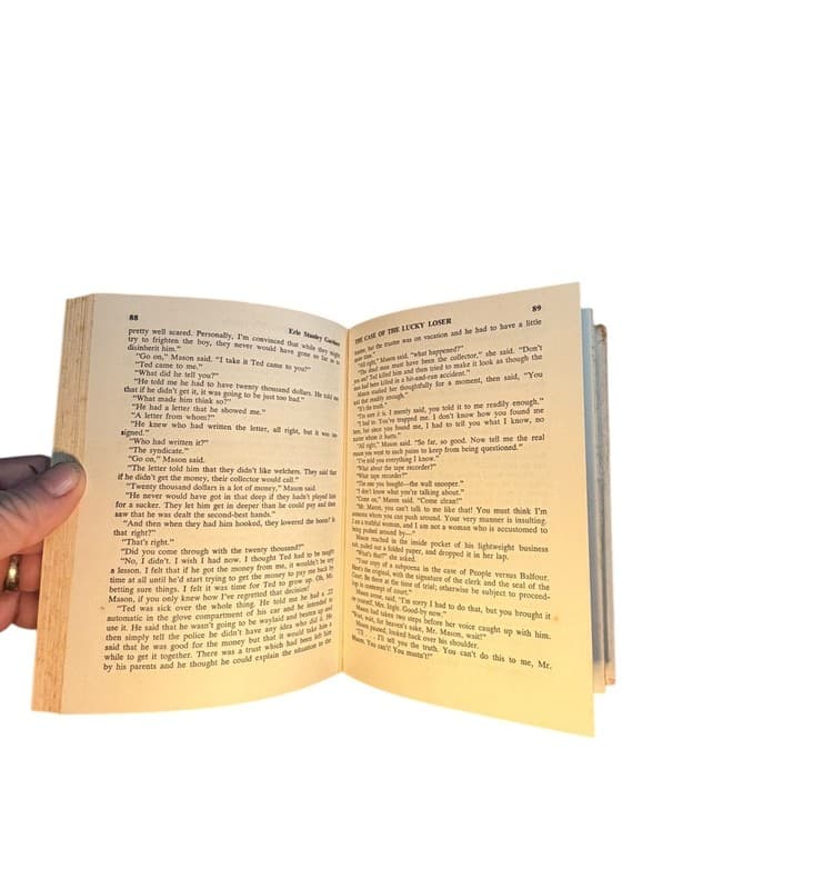 Vintage Perry Mason Book The Case of the Lucky Loser Erle Stanley Gardner HC - Thumbnail 7