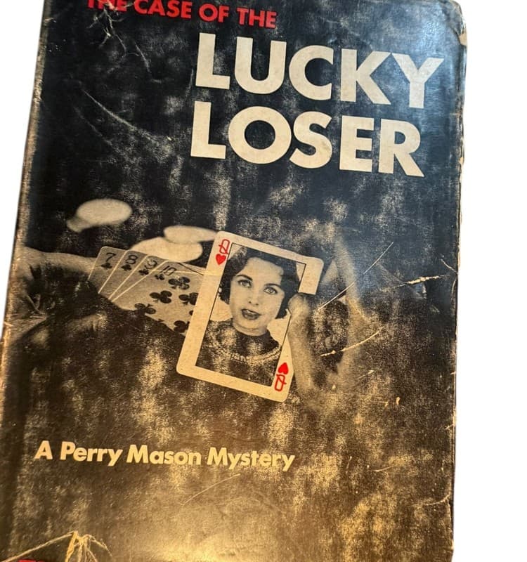 Vintage Perry Mason Book The Case of the Lucky Loser Erle Stanley Gardner HC - Image 1