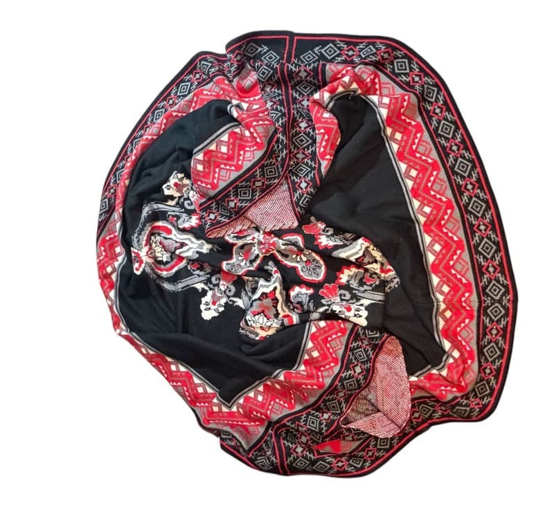 Flying Tomato Boho Southwestern Aztec Knit Kimono Cardigan S/M Style SW2320 - Thumbnail 2