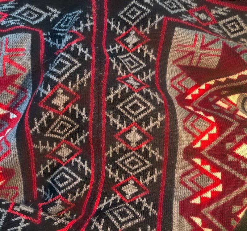 Flying Tomato Boho Southwestern Aztec Knit Kimono Cardigan S/M Style SW2320 - Thumbnail 4