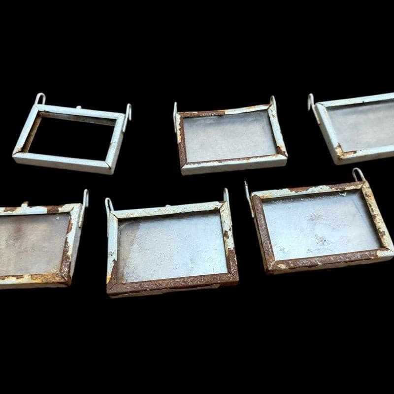 Vintage Stage Light Gel Frames w/ Glass Heat Shields – Lot of 6 - Image 1