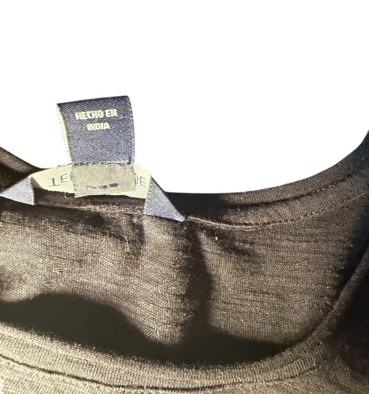 Terre Bleue Women’s Black Embroidered Tunic Top Size M Asymmetrical Hem - Thumbnail 5