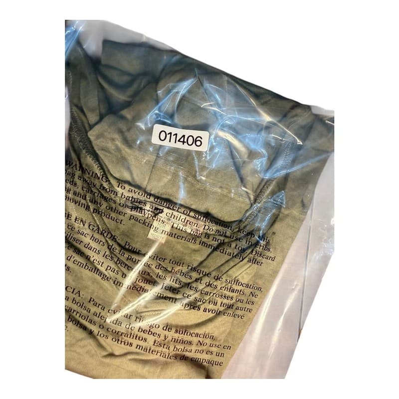 Seven7 Women’s Olive Green V-Neck Top Medium Criss Cross Back High Low Hem - Thumbnail 5