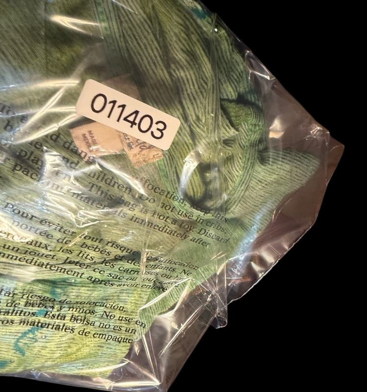 One World Women’s Large Green Tie Dye Short Sleeve Scoop Neck Boho Top - Thumbnail 5