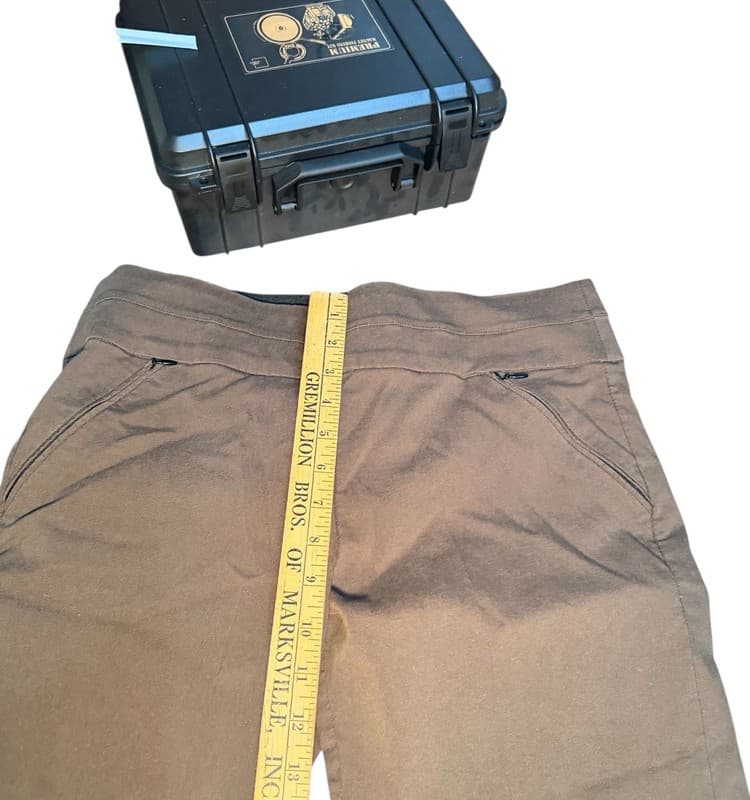 Gibson + Latimer Women’s Brown Pull-On Pants Size M USA Made Straight Leg - Thumbnail 5