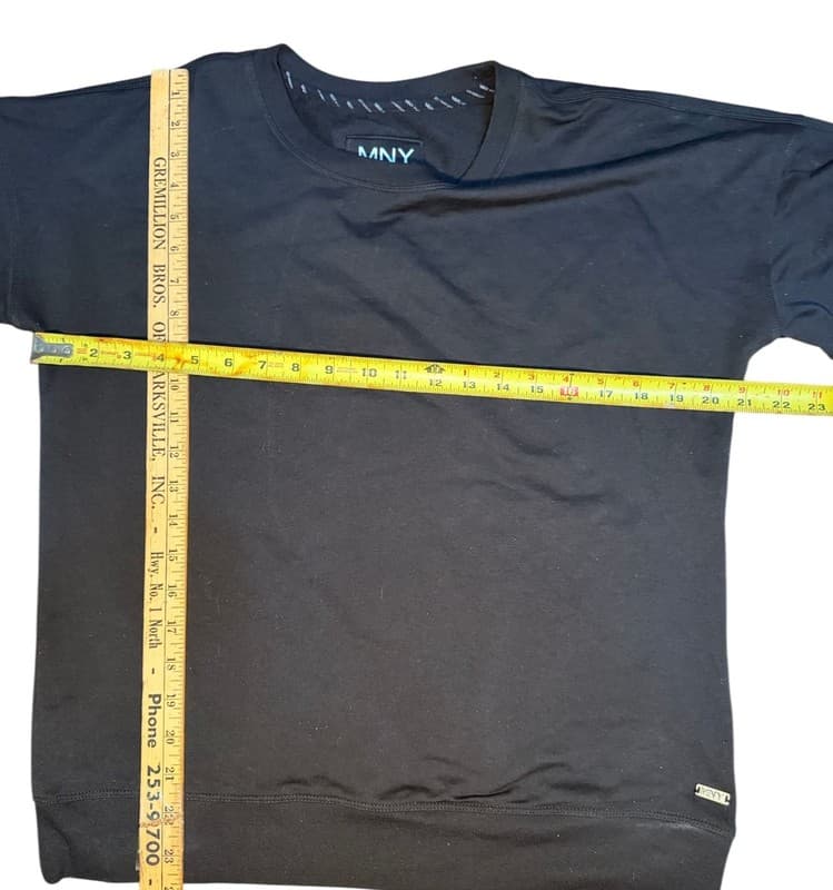 Marc New York Performance MNY Women Black Short Sleeve Athleisure Top Medium - Thumbnail 4