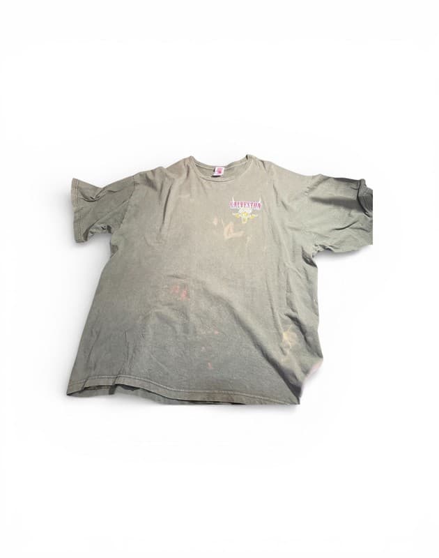 Galveston Texas Bike Rally 2019 T-Shirt Bayside USA Made 3XL Distressed - Image 1