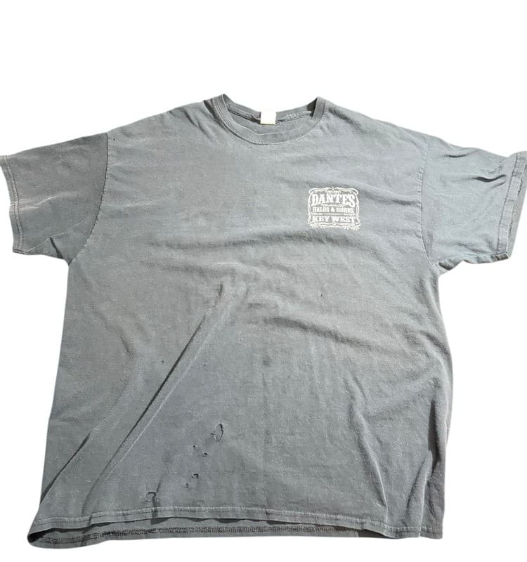 Dante’s Halos & Horns Key West Florida T-Shirt Men’s XXL Distressed - Image 1