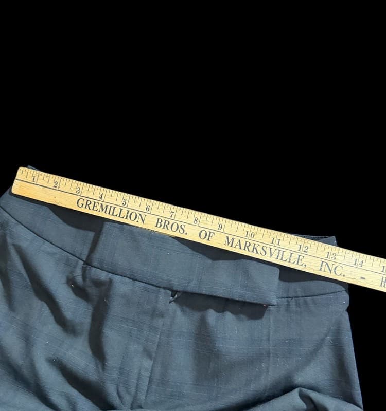 Alex Marie Women’s Charcoal Plaid Dress Pants Size 4 Lined Career Slacks - Thumbnail 5