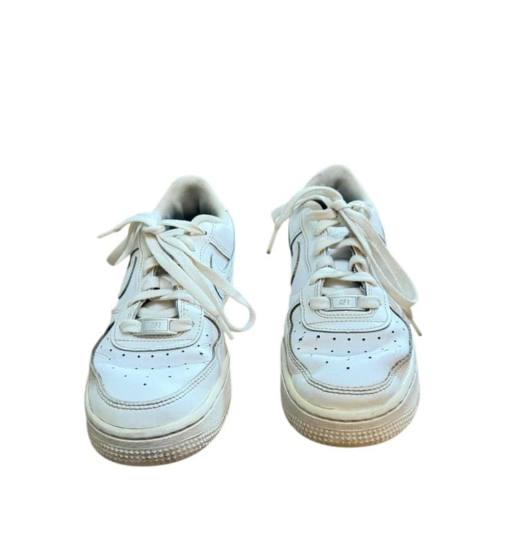 Nike Air Force 1 Low Triple White Men’s Leather Sneakers Size 8–8.5 - Thumbnail 3