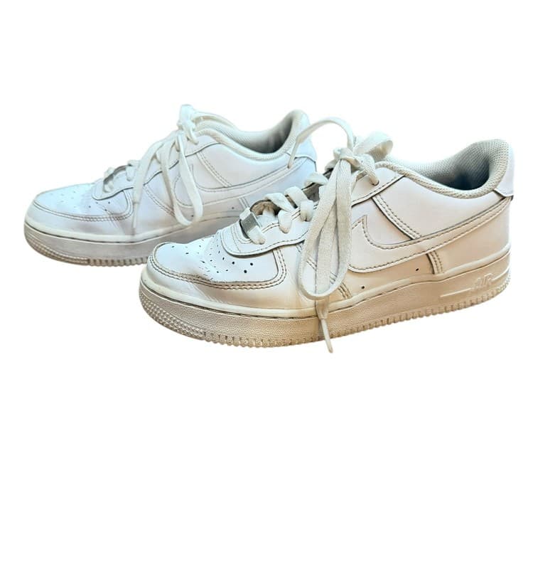 Nike Air Force 1 Low Triple White Men’s Leather Sneakers Size 8–8.5 - Image 1