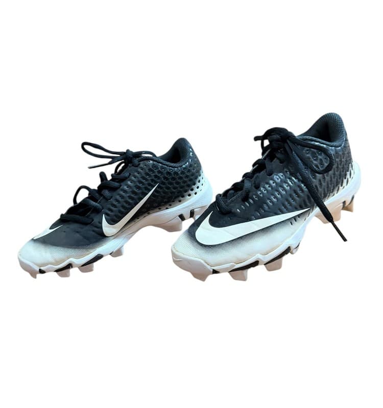 Nike Youth Vapor Football Cleats Black White Size 1Y AO8151-003 - Image 1