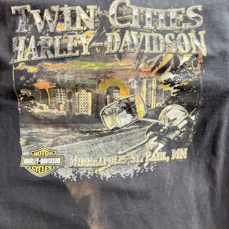Harley-Davidson Twin Cities Minneapolis St Paul MN T-Shirt XL Black Dealer Tee - Thumbnail 7