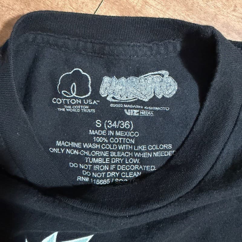 Vintage 2002 Naruto Shonen Jump T-Shirt Entire Cast Black - Thumbnail 4