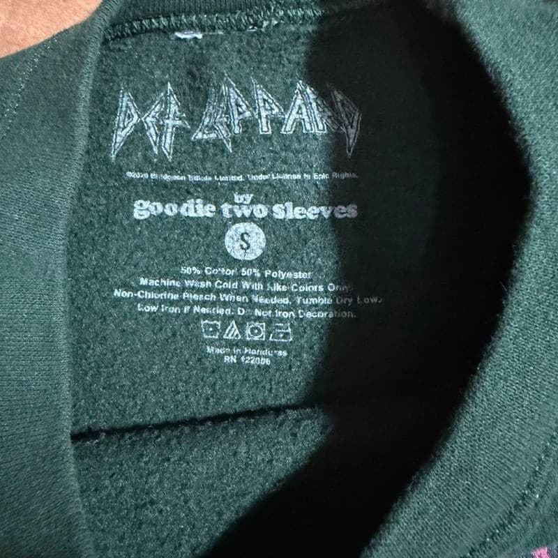 Vintage Def Leppard Pyromania 1983 United States Tour Black Crewneck Sweatshirt - Thumbnail 4