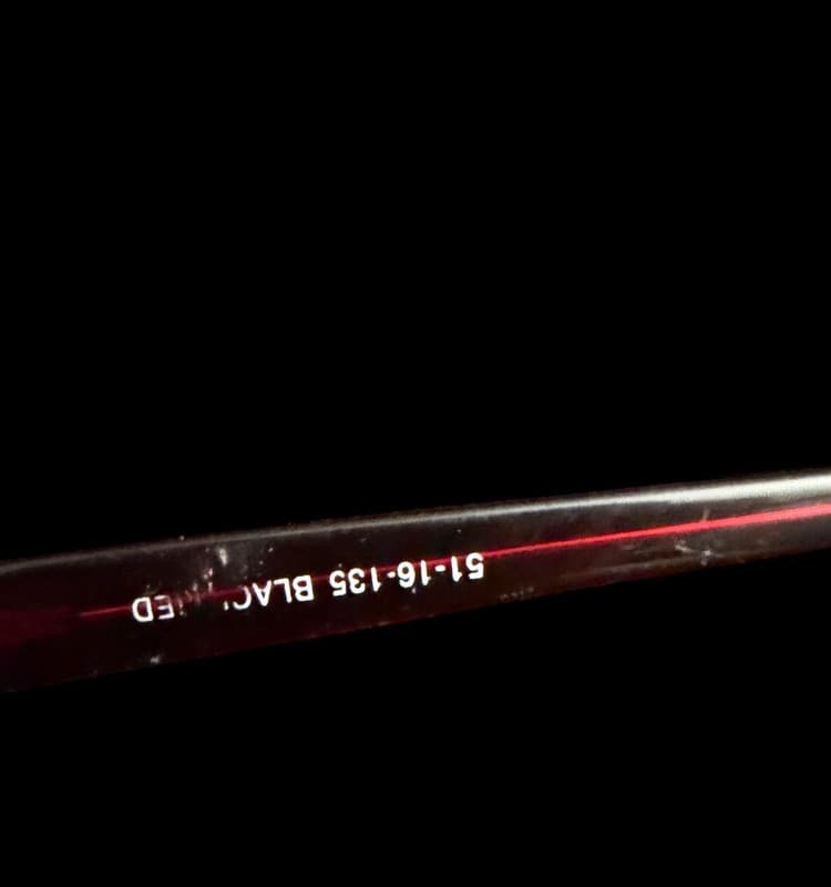 FOCUS Red Black Eyeglass Frames A03037 53 15 140 - Thumbnail 3