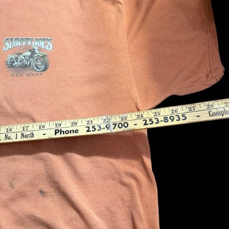 Sloppy Joe’s Key West Motorcycle T Shirt Mens 2XL Gildan Ultra Cotton - Thumbnail 8